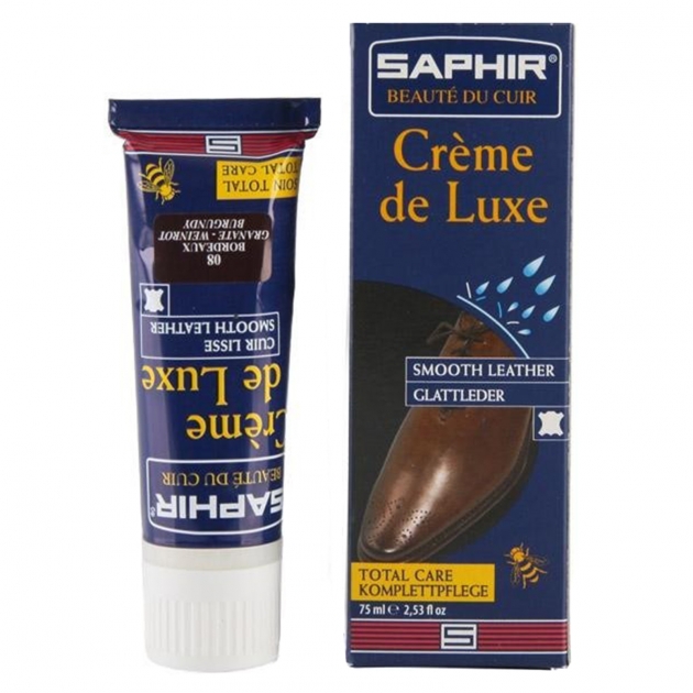 Crème de luxe SAPHIR, un cirage incolore.